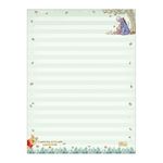 Bloco Papel de Carta Pooh C/8 Estampas Diferentes 48 Folhas Pautado 63g/m² 17,7 cm x 24,0 cm - Tilibra