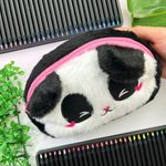 Estojo Escolar Médio Peluciado (Panda e Unicórnio) - Tilibra