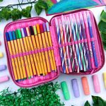 Estojo Escolar Box Rebecca BonBon RB28172 com Divisória  - Clio Style