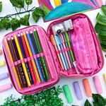 Estojo Escolar Box Rebecca BonBon RB28172 com Divisória  - Clio Style