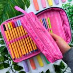 Estojo Escolar Box Rebecca BonBon Com Pingentes RB28046 com Divisória - Clio Style