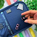 Estojo Escolar Box Rebecca BonBon Com Pingentes RB28046 com Divisória - Clio Style