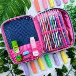 Estojo Escolar Box Rebecca BonBon Com Pingentes RB28046 com Divisória - Clio Style
