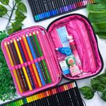Estojo Escolar Box Rebecca BonBon RB28002 com Divisória - Clio Style