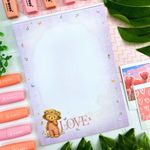 Bloco Papel de Carta Pooh C/8 Estampas Diferentes 48 Folhas Pautado 63g/m² 17,7 cm x 24,0 cm - Tilibra