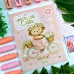 Bloco Papel de Carta Pooh C/8 Estampas Diferentes 48 Folhas Pautado 63g/m² 17,7 cm x 24,0 cm - Tilibra
