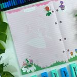 Refil Fichário Colegial Caderno Argolado Alice no País das Mavarilhas 80 Folhas 17,9x24,1cm - Animativa