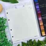 Refil Fichário Tamanho Colegial ou Caderno Argolado Happen 80 Folhas 17,9 x 24,1 cm - Animativa