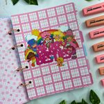 Caderno Argolado Colegial Moranguinho190 x 260 mm com 160 Folhas Pautadas e Decoradas - Animativa