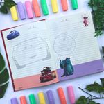 Caderno Colegial Costurado Capa Dura Personagens Pixar 179 x 241 mm 160 Folhas - Animativa