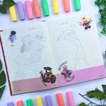 Caderno Colegial Costurado Capa Dura Personagens Pixar 179 x 241 mm 160 Folhas - Animativa