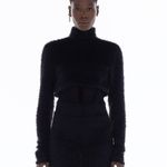 CROPPED MANGA LONGA MOHAIR