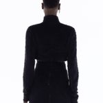 CROPPED MANGA LONGA MOHAIR