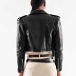 JAQUETA BIKER FEMININA - PRETA