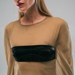 CAPA LONGA CHIFFON COM TOP - VERDE OLIVA