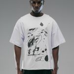 CAMISETA OVERSIZED RABISCO - BRANCO