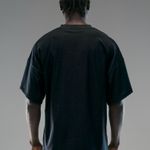 CAMISETA OVER BORDADA LEAVE - PRETO