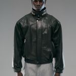 JAQUETA AVIADOR COURO - PRETO