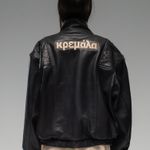 JAQUETA AVIADOR COURO - PRETO