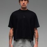 CAMISETA BOX BORDADA F - PRETO