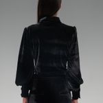 BLUSA VELUDO LAMINA - PRETO