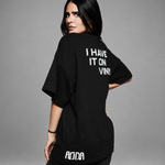 CAMISETA OVER DISCO - PRETO