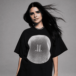 CAMISETA OVER DISCO - PRETO