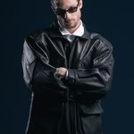 JAQUETA COURO POCKETS WATERS - PRETO