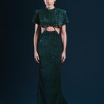 CONJUNTO VELUDO PAETE WATERS - VERDE