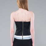 CORSELET 3X1- PRETO/BRANCO E AZUL