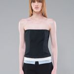 CORSELET 3X1- PRETO/BRANCO E AZUL