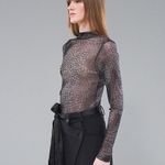 SEGUNDA PELE TULE PRINT - PRETO