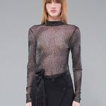 SEGUNDA PELE TULE PRINT - PRETO