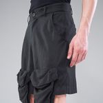 BERMUDA CARGO BOLSO CAÍDO - PRETO