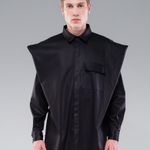 CAMISA OVERSIZED OMBRÃO - PRETO