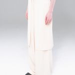 CALÇA SAIA ALFAIATARIA TWIST - CREME