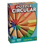 Quebra-Cabeça Circular Lápis de Cor 600 Peças