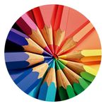 Quebra-Cabeça Circular Lápis de Cor 600 Peças