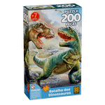 Quebra-Cabeça Batalha dos Dinossauros - 200 Peças