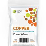 Sleeve Copper - 65x100mm - Blue Core (MeepleVirus)