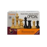 Peças para Xadrez Oficial Modelo Profissional - Rei 10cm - Sem Tabuleiro - com 2 Damas extras (Jaehrig)