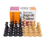 Peças de Xadrez Tamanho Escolar Sem Tabuleiro - Rei 7,3cm (Jaehrig)