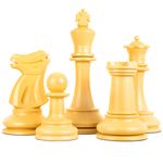 Peças de Xadrez Tamanho Escolar Sem Tabuleiro - Rei 7,3cm (Jaehrig)