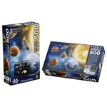 Quebra-Cabeça Sistema Solar 500 Peças (Brilha no Escuro)
