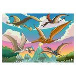Quebra-Cabeça Progressivo Dinossauros - Céu, Terra e Mar (12/20/30 Peças)