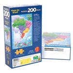 Quebra-Cabeça 200 Peças -  Mapa do Brasil