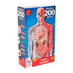 Quebra-Cabeça 200 Peças - Corpo Humano