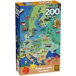 Quebra-Cabeça 200 Peças - Viagem pela Europa