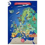 Quebra-Cabeça 200 Peças - Viagem pela Europa