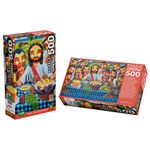 Quebra-Cabeça 500 Peças Mini - Santa Ceia Nordestina - Eduardo Lima